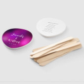 Lila Sparkle Silver String Lights Hochzeit Fächer (Non-assembled)