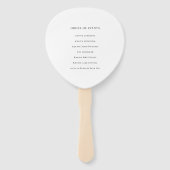 Lila Sparkle Silver String Lights Hochzeit Fächer (Rückseite)