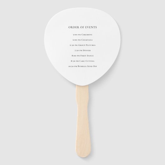 Lila Sparkle Silver String Lights Hochzeit Fächer (Rückseite)