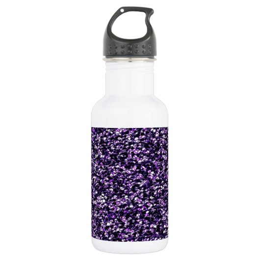 Lila Sparkle Trinkflasche (Vorderseite)