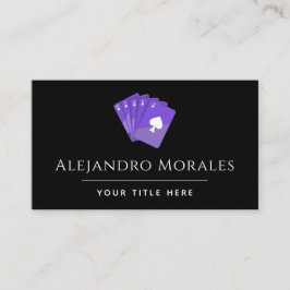 Lila Spaziergänge Spielspazierweg Casino Poker Visitenkarte