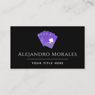 Lila Spaziergänge Spielspazierweg Casino Poker Visitenkarte