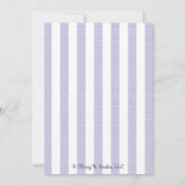 Lila Spider Halloween-Kinderdusche Einladungen (Rückseite)