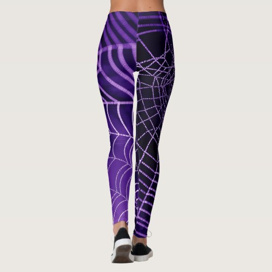 Lila Spider Web-Leggings Leggings (Rückseite)