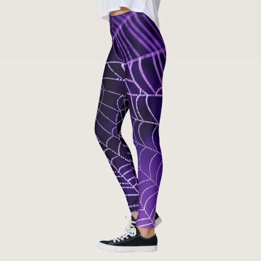 Lila Spider Web-Leggings Leggings (Links)
