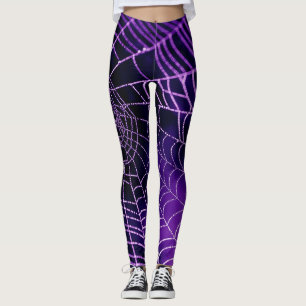 Lila Spider-Web-Leggings Leggings
