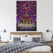 Lila Spider Web Universe Leinwanddruck (Insitu (Schlafzimmer))