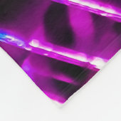 Lila Spiegelungs-Disco-Ball Fleecedecke (Ecke)