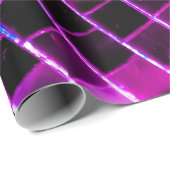 Lila Spiegelungs-Disco-Ball Geschenkpapier (Rolleneckpunkt)