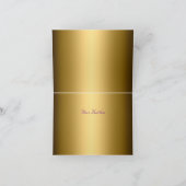 Lila Spiel und Perlen Danke Karte (Innenseite)