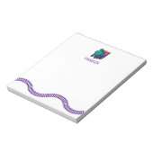 Lila Spielzeugbahn Track Personal Kids Stationery Notizblock (Rotiert)