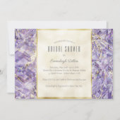 Lila Spinel Euphoria Gemstone Brautparty Einladung (Vorderseite)