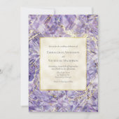 Lila Spinel Euphoria Gemstone Einladung zur Hochze (Vorderseite)