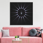 Lila Spinne Leinwanddruck (Insitu (Wohnzimmer))