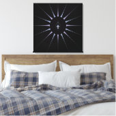 Lila Spinne Leinwanddruck (Insitu (Schlafzimmer))