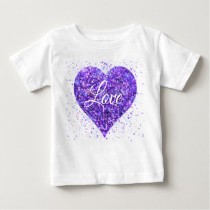 Lila Spinnfolgen, Graffiti-Valentin-Liebe Baby T-shirt