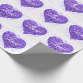 Lila Spinnfolgen, Graffiti-Valentin-Liebe Geschenkpapier (Ecke)