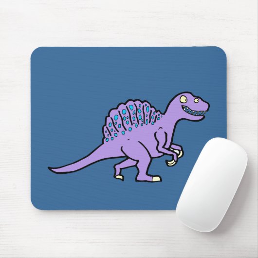 Lila Spinosaurus Mousepad (Mit Mouse)