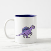 Lila Spinosaurus Zweifarbige Tasse (Links)