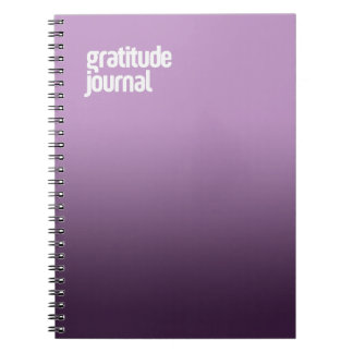 Lila Spiral-Notebook - "Dankesblatt" Notizblock