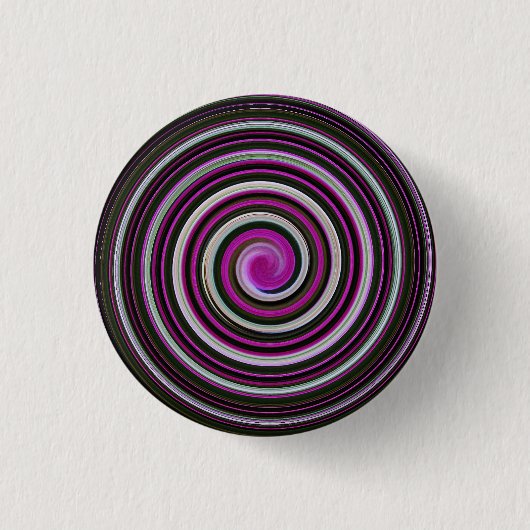 Lila Spiralbild Button (Vorderseite)