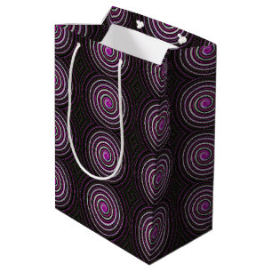Lila Spiralbild Mittlere Geschenktüte