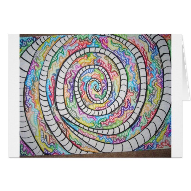 Lila Spirale (Vorderseite (Horizontal))