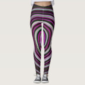 lila Spirale Leggings (Vorderseite)