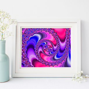 Lila Spirale Poster