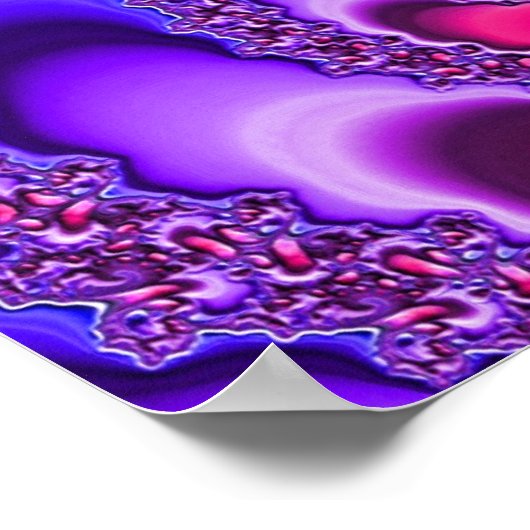 Lila Spirale Poster (Ecke)