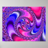 Lila Spirale Poster (Vorne)