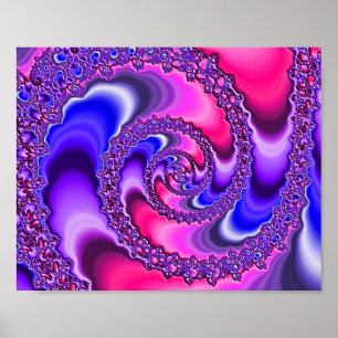 Lila Spirale Poster