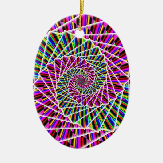 Lila Spirale ( Sie können Wörter hinzufügen, wenn  Keramik Ornament (Vorne)