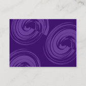 Lila Spiralen - Lila Visitenkarte (Rückseite)