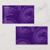 Lila Spiralen - Lila Visitenkarte (Vorne/Hinten)