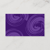 Lila Spiralen - Lila Visitenkarte (Rückseite)