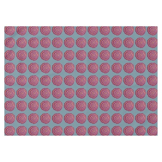 Lila Spiralen Tischdecke (Vorderseite (Horizontal))