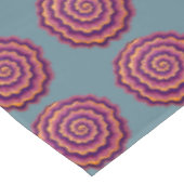 Lila Spiralen Tischdecke (Schrägansicht)