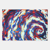 Lila Spiralgalaxie Geschenkpapier Set (Vorderseite)