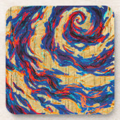 Lila Spiralgalaxie Getränkeuntersetzer (Vorderseite)