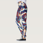 Lila Spiralgalaxie Leggings (Links)