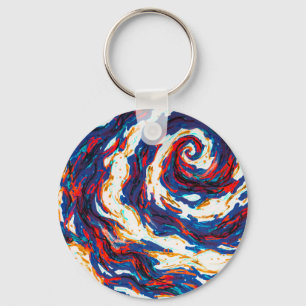 Lila Spiralgalaxie Schlüsselanhänger