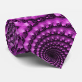 lila Spiralketten-Muster Krawatte (Gerollt)