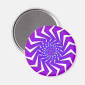 Lila Spiralmuster: Vector Art: Magnet (Vorderseite/Rückseite)