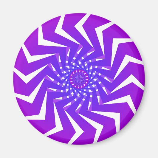 Lila Spiralmuster: Vector Art: Magnet (Vorne)
