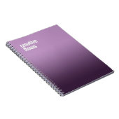Lila SpiralNotebook - "Creative Flows"-Journal Notizblock (Rechte Seite)