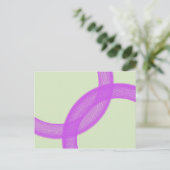 lila spirituelle Erfüllung Postkarte (Stehend Vorderseite)