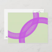 lila spirituelle Erfüllung Postkarte (Vorne/Hinten)