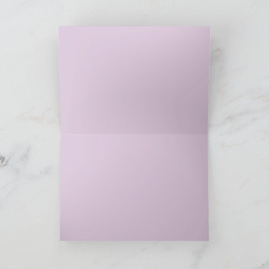 Lila Spitz Valentine Feiertagskarte (Innenseite)