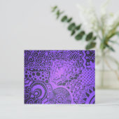 Lila Spitze Postkarte (Stehend Vorderseite)